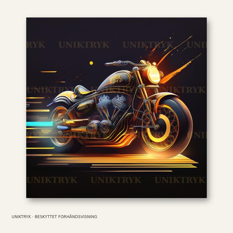 Den gyldne customcykel